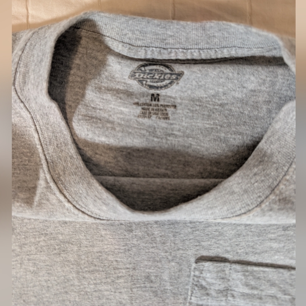 SALE -- Dickies Grey Pocket Tee, Size Medium - Picture 3 of 5